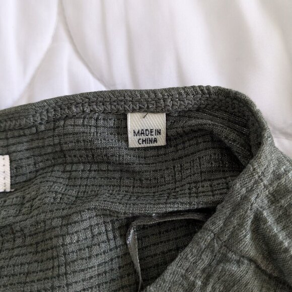 Max Studio Side-Tie Crinkle Knit Top Size 3X Green Short Sleeve Tee-Shirt NWT - Picture 10 of 13